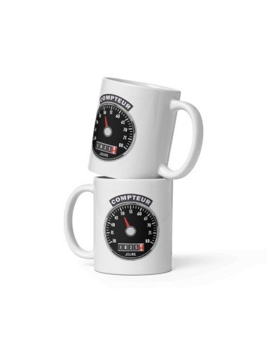 Tasse Mug Cadeau Anniversaire 50 ans Femme Homme - 50 ans au compteur - Original Personnalisé