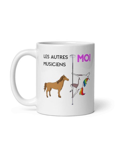 Tasse Mug Cadeau Musicien-Meilleur Musicien Licorne- Original Personnalisé Genial Anniversaire Fête Noël