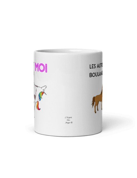 Tasse Mug Cadeau Boulanger- Meilleur Boulanger Licorne - Idée Collègue de Travail Boulangerie