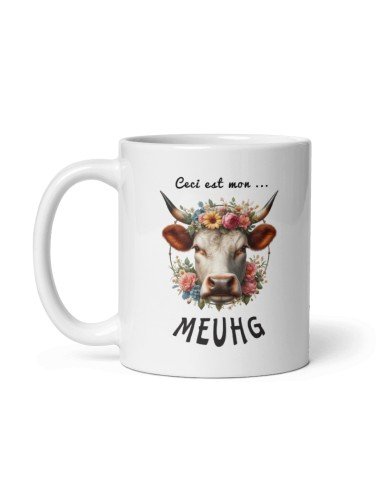 Tasse Mug Cadeau Humour  Original - Ceci est mon Meugh - Vache Amusant Rigolo Papa Maman Collègue Ami