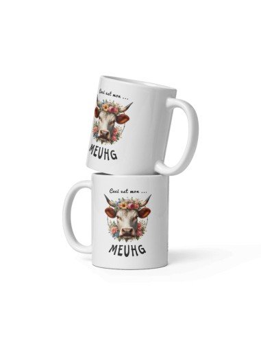 Tasse Mug Cadeau Humour  Original - Ceci est mon Meugh - Vache Amusant Rigolo Papa Maman Collègue Ami