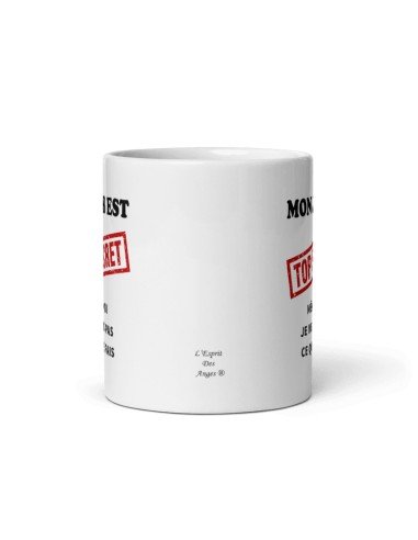 Tasse-Mug Cadeau Collègue - Mon Job est Top Secret -Entreprise Ami Travail Nouveau Job