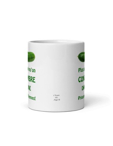 Tasse Mug Cadeau Humour  Original - Plus occupé qu'un Concombre- Amusant Rigolo Papa Maman Collègue Ami