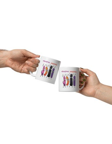 Tasse Mug Cadeau Humour  Original - Vibrations Positives - Drole Coquin Sexy Marrant Rigolo Amusant