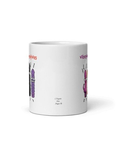 Tasse Mug Cadeau Humour  Original - Vibrations Positives - Drole Coquin Sexy Marrant Rigolo Amusant