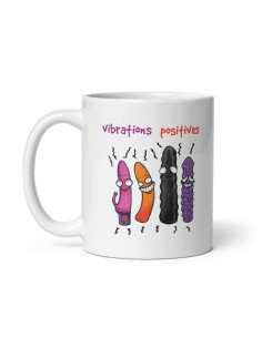 Tasse Mug Cadeau Humour  Original - Vibrations Positives - Drole Coquin Sexy Marrant Rigolo Amusant 2