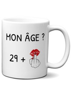 Tasse Mug 30 ans Doigt Honneur Homme Femme - Cadeau Anniversaire 30 ans Ans - Idée Cadeau Original, Humour, Drôle, Rigolo, 