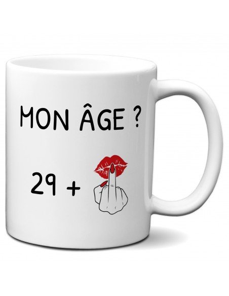 Tasse Mug 30 ans Doigt Honneur Homme Femme - Cadeau Anniversaire 30 ans Ans - Idée Cadeau Original, Humour, Drôle, Rigolo, 