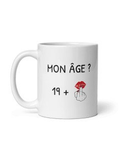 Tasse Mug 20 ans Doigt Honneur Homme Femme - Cadeau Anniversaire 20 ans Ans - Idée Cadeau Original, Humour, Drôle, Rigolo 2