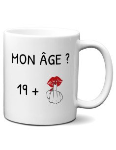 Tasse Mug 20 ans Doigt Honneur Homme Femme - Cadeau Anniversaire 20 ans Ans - Idée Cadeau Original, Humour, Drôle, Rigolo
