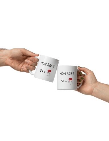 Tasse Mug 60 ans Doigt Honneur Homme Femme - Cadeau Anniversaire 60 ans Ans - Idée Cadeau Original, Humour, Drôle, Rigolo