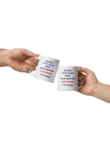 Tasse-Mug Cadeau Collègue Travail - Je peux t'expliquer- Drole Rigolo Humour Original