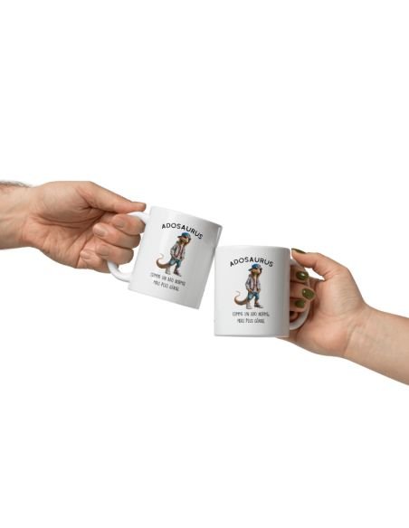 Tasse Mug Cadeau Humour  Dinosaure - Adosaurus - Drole Amusant Rigolo Anniversaire  Jeune Ado Tasse Mug Cadeau Humour  Dinosaure - Adosaurus - Drole Amusant Rigolo Anniversaire  Jeune Ado