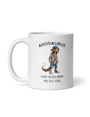 Tasse Mug Cadeau Humour  Dinosaure - Adosaurus - Drole Amusant Rigolo Anniversaire  Jeune Ado