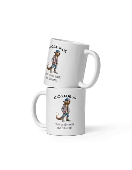 Tasse Mug Cadeau Humour  Dinosaure - Adosaurus - Drole Amusant Rigolo Anniversaire  Jeune Ado Tasse Mug Cadeau Humour  Dinosaure - Adosaurus - Drole Amusant Rigolo Anniversaire  Jeune Ado