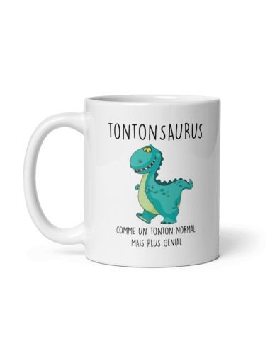 Tasse Mug Cadeau Tonton Dinosaure- Tontonsaurus- Original Drole Amusant Rigolo Anniversaire  Homme