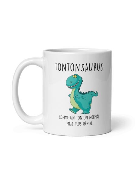 Tasse Mug Cadeau Tonton Dinosaure- Tontonsaurus- Original Drole Amusant Rigolo Anniversaire  Homme