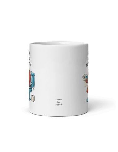 Tasse Mug Cadeau - Monsieur toujours aux Toilettes - Anniversaire Homme Humour