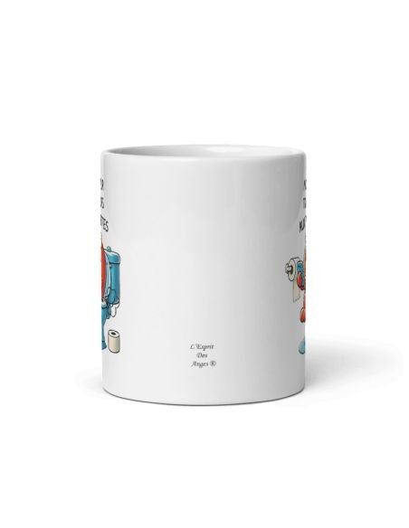 Tasse Mug Cadeau - Monsieur toujours aux Toilettes - Anniversaire Homme Humour