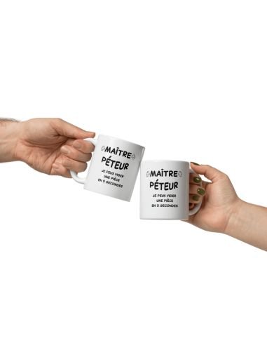 Tasse Mug Cadeau Humour  Original - Maître Péteur-  - Drole Rigolo Amusant Marrant