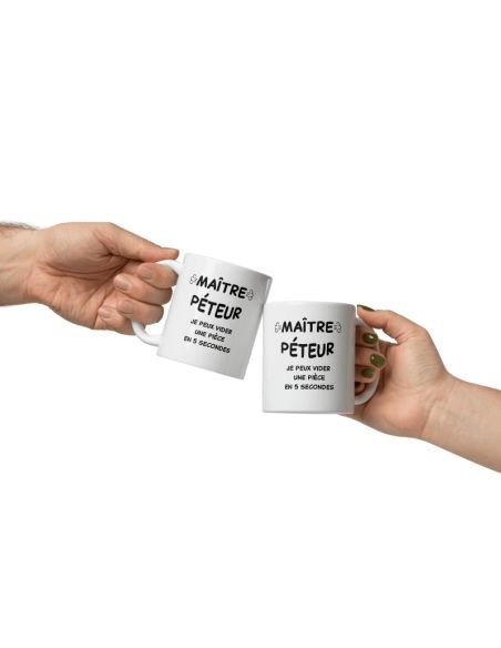 Tasse Mug Cadeau Humour  Original - Maître Péteur-  - Drole Rigolo Amusant Marrant