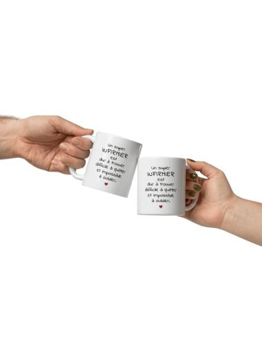 Tasse Mug Original - Infirmier dur à Trouver - Idée Cadeau Homme Humour Infirmier Soignant Collègue de Travail Médical