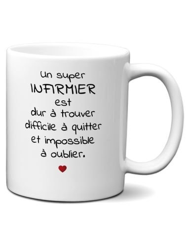 Tasse Mug Original - Infirmier dur à Trouver - Idée Cadeau Homme Humour Infirmier Soignant Collègue de Travail Médical