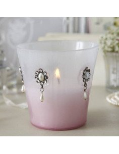 Photophore perle rose