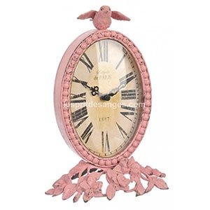 horloge ovale shabby chic